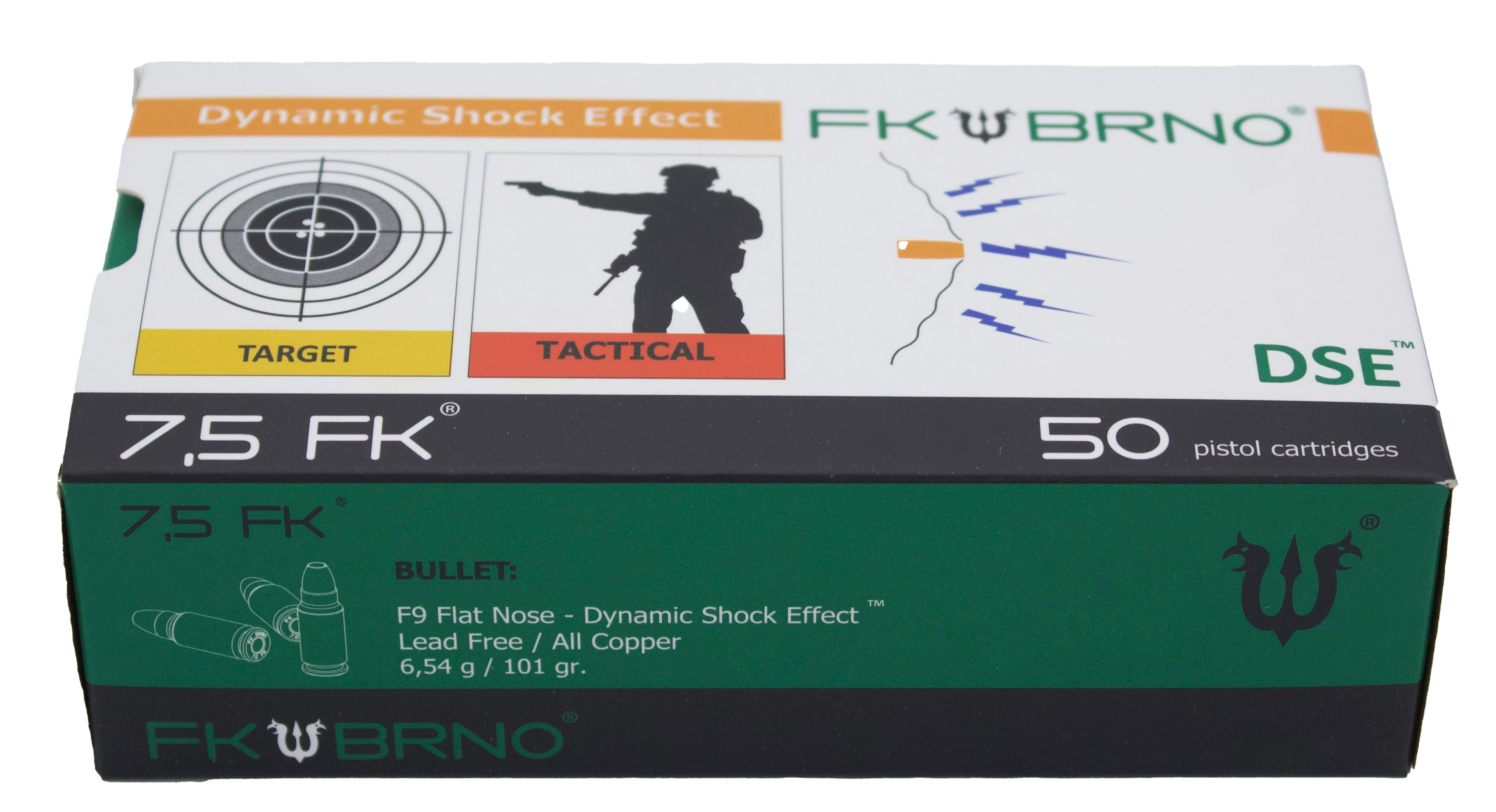 IFG FK BRNO 7.5 FK F9 101GR FLAT NOSE 50RD - Ammunition